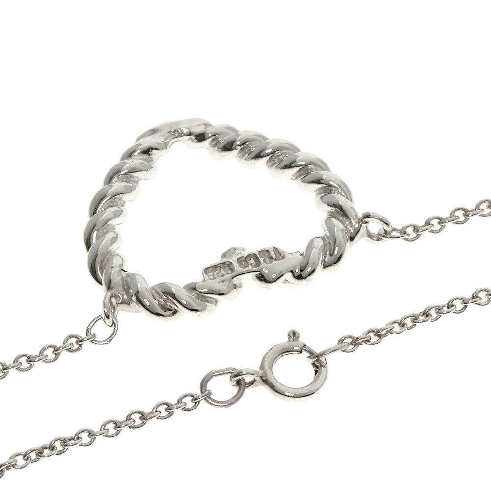 Tiffany Twisted Heart Necklace Silver